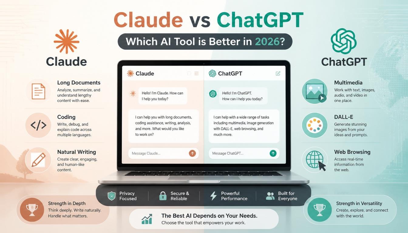 Claude vs ChatGPT — Which AI Tool is Better in 2026?